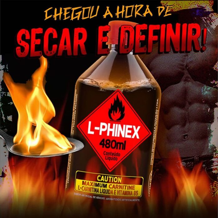 L-Phinex L-Carnitina Termogênico Líquido Altamente Concentrado 480ml - Image 2