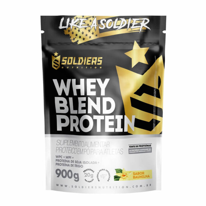 Whey Blend Protein Concentrado e Isolado 900g Soldiers Nutrition - Image 5