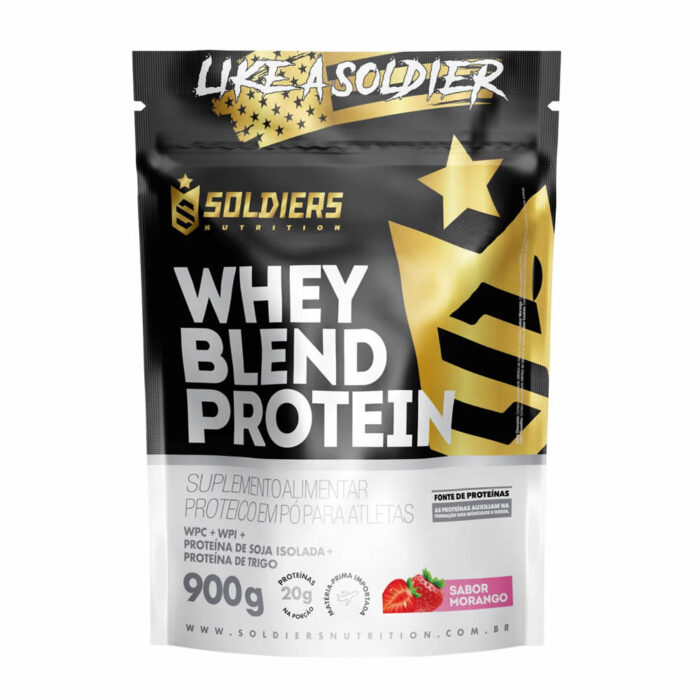 Whey Blend Protein Concentrado e Isolado 900g Soldiers Nutrition - Image 4