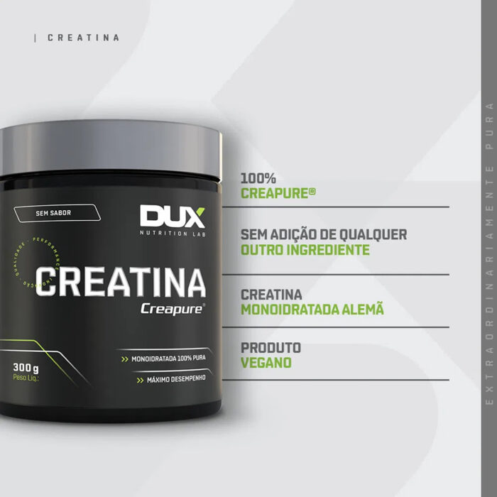 Creatina (100% CREAPURE®) Dux nutrition Labs Pote 300G - Image 3