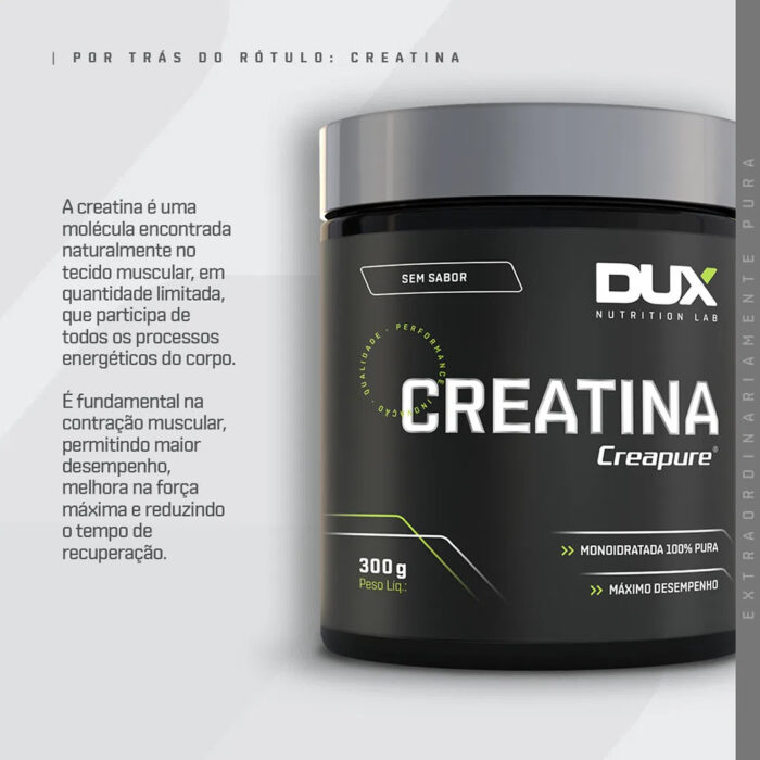 Creatina (100% CREAPURE®) Dux nutrition Labs Pote 300G - Image 5