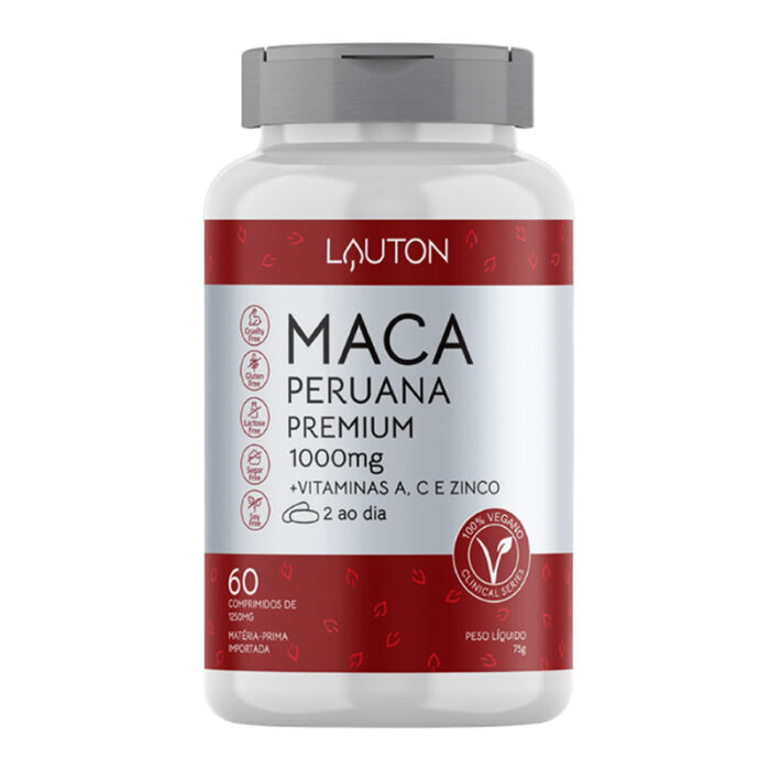 Maca Peruana Premium 1000mg 60 Caps Lauton Nutrition