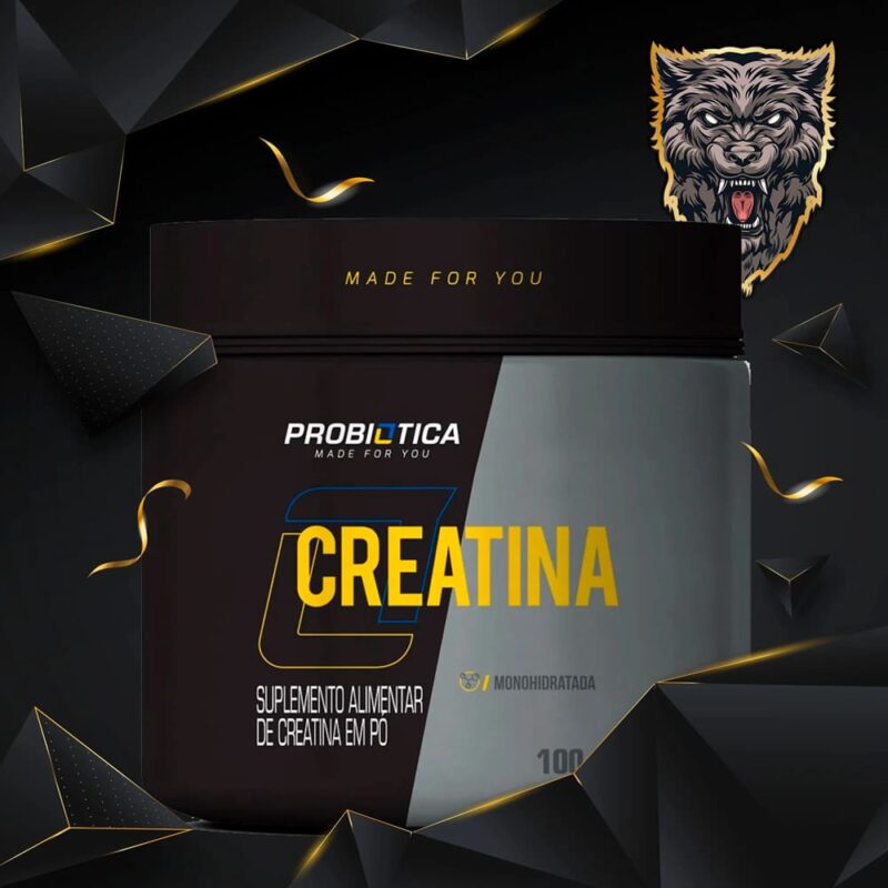 Creatina Monohidratada 100% Pura Probiótica 100g - Imagem 2