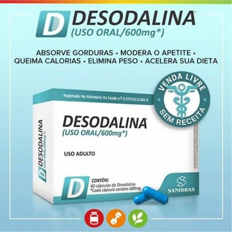 Desodalina Emagrecedor 60 caps Sanibras - Imagem 4
