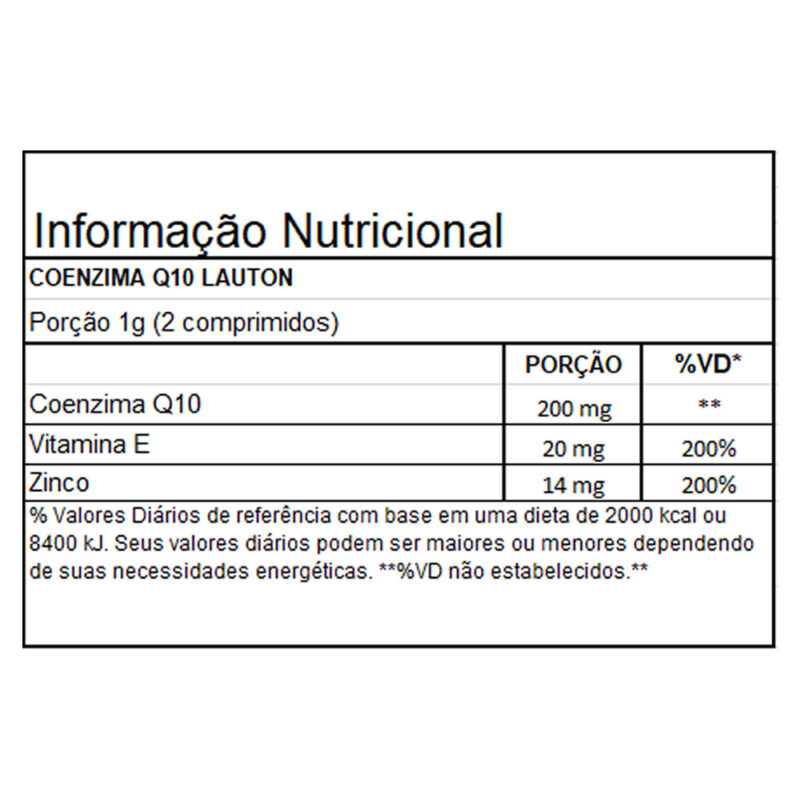 Coenzima Q10 60 Comprimidos 500mg Lauton Nutrition - Imagem 5