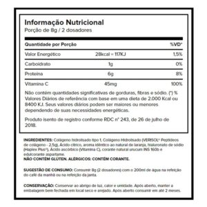 Growth Skin Colágeno Tipo 1 + Colágeno Verisol + Ácido Hialurônico + Vitamina C 345gr - Imagem 3