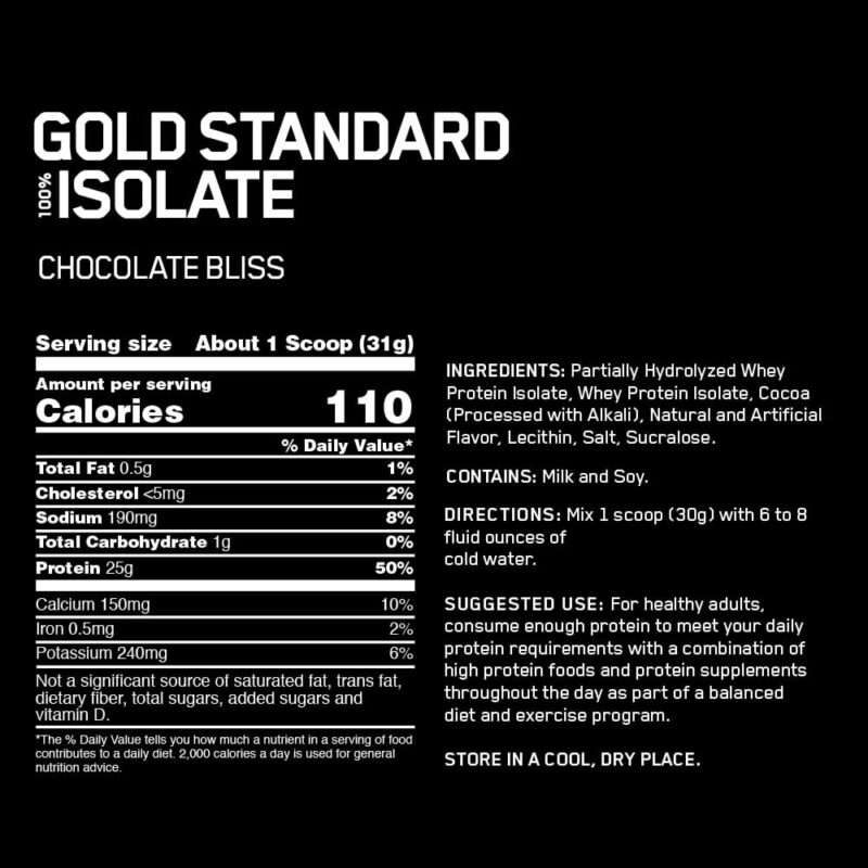 Whey Gold Standard Isolado 1320gr Otimum Nutrition Importada Chocolate - Imagem 4