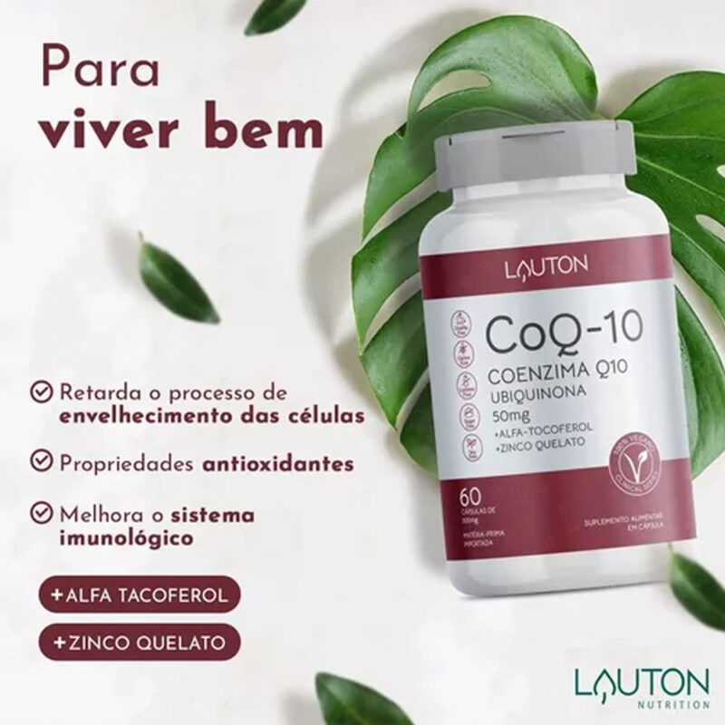 Coenzima Q10 60 Comprimidos 500mg Lauton Nutrition - Imagem 4