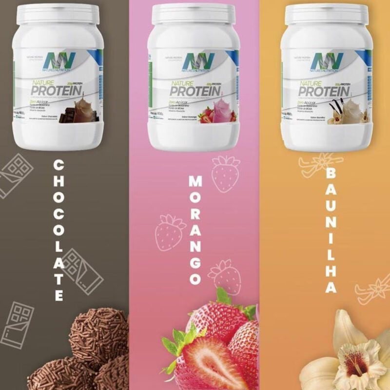 Whey Concentrado Zero Açucar Natures Nutrition 900gr - Imagem 2