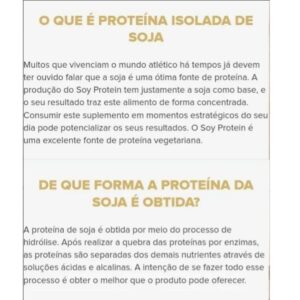 Soy Protein Proteína Isolada de Soja Sabor Natural 1kg Growth Supplements - Imagem 3