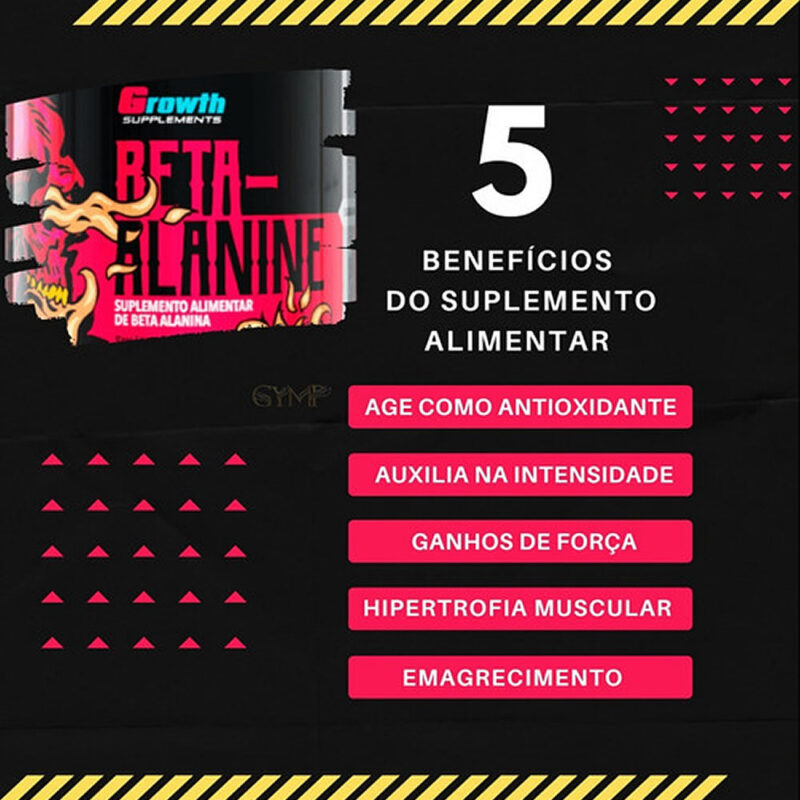 Beta-alanina em pó 250gr Growth Supplements - Imagem 6