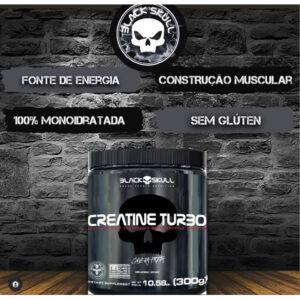 Creatine Turbo Black Skull Refil 1Kg - Imagem 2