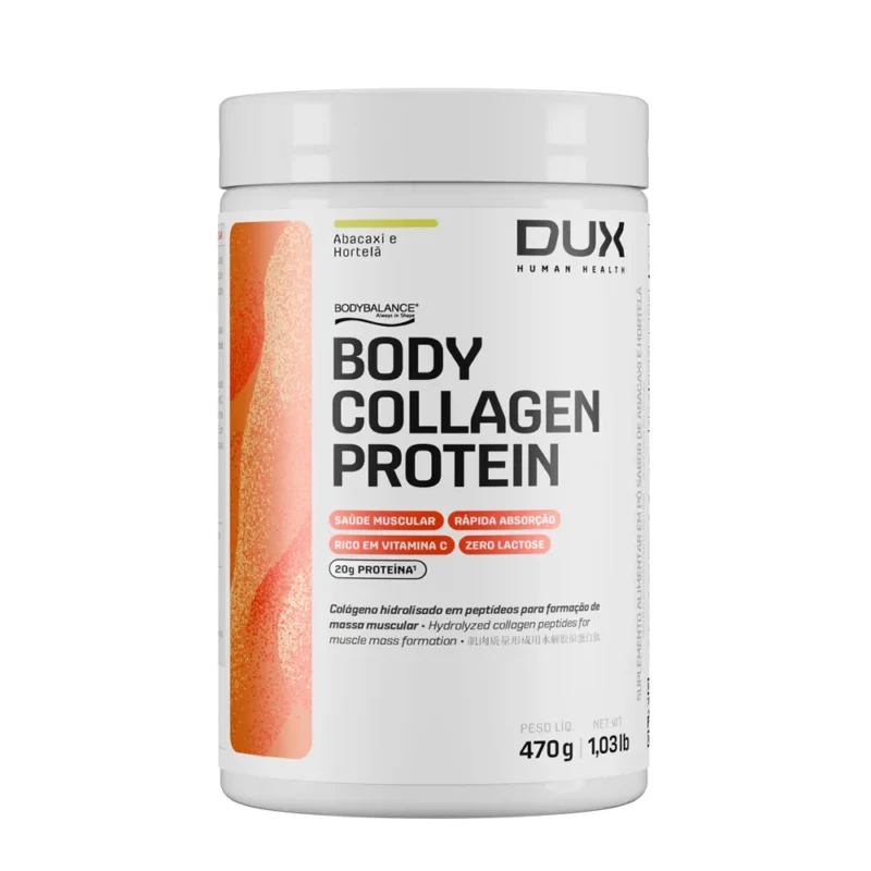 Body Collagen Protein em peptídeos Pote 450g-470g Dux Nutrition