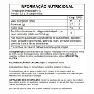 Peptídeos de Colágeno Verisol 1000mg 120 comp Growth Supplements - Imagem 3