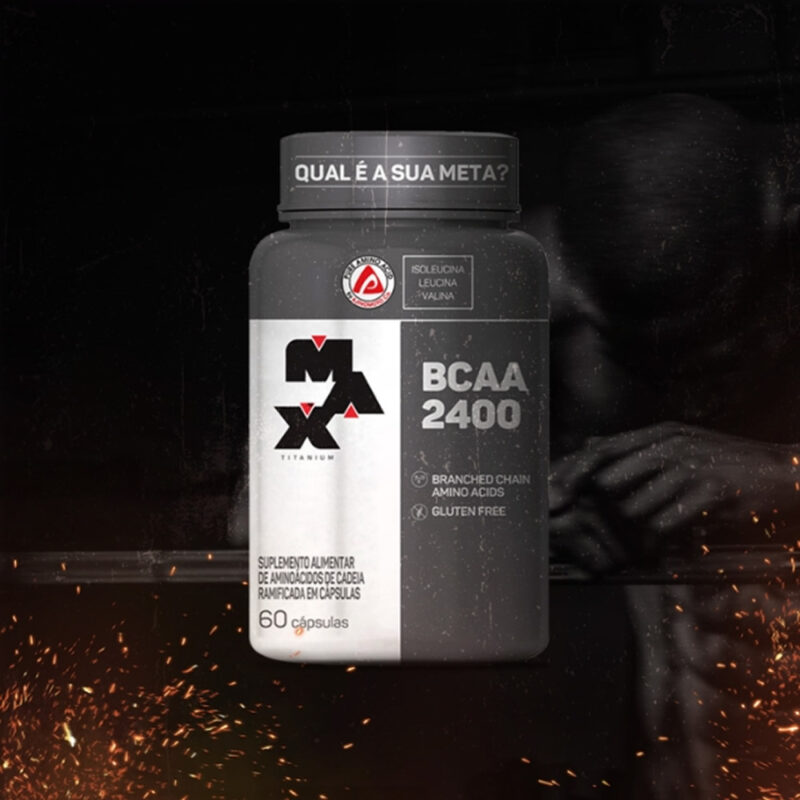 BCAA 2400 Max Titanium (60 Caps) - Imagem 2