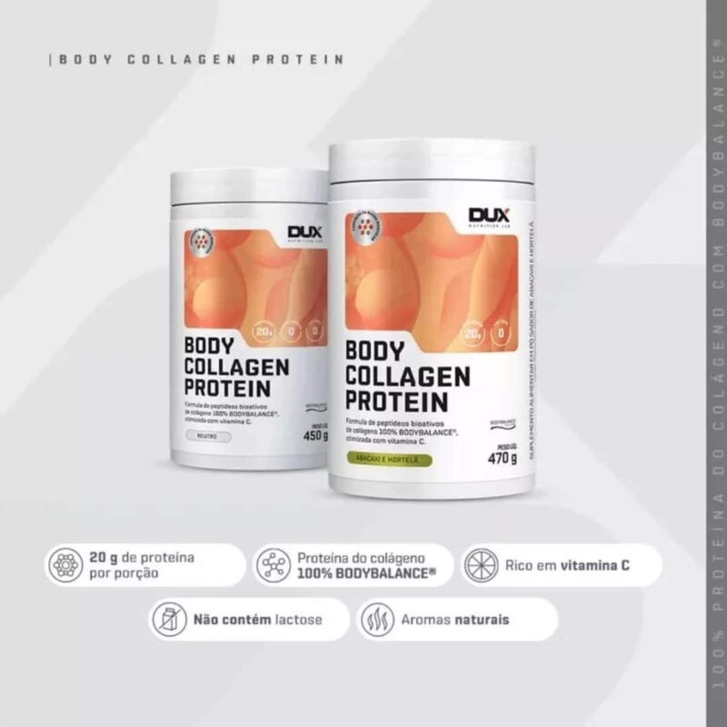 Body Collagen Protein em peptídeos Pote 450g-470g Dux Nutrition - Imagem 6