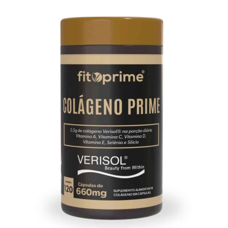 Colágeno Prime Verisol com Vitaminas e Silício 120 Cápsulas Fitoprime