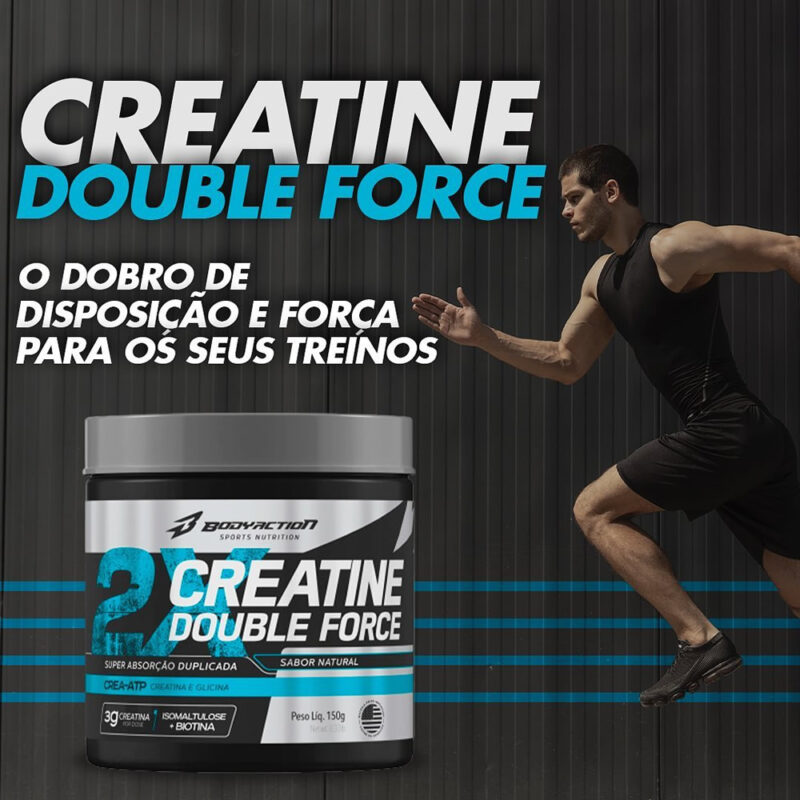 Creatina Double Force Body Action C/Sabor 150g - Imagem 2
